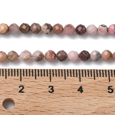 Природные родонит бисер нитей&nbsp;G-L651-C13-3.8mm-1