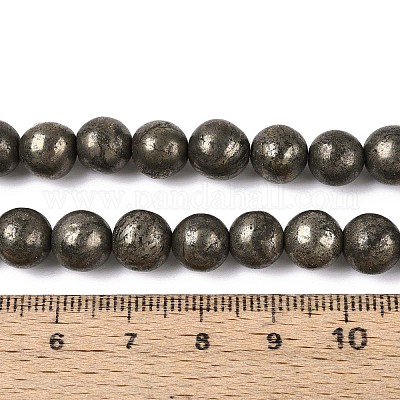 Природного пирита бисер нитей G-S249-01-8mm-1