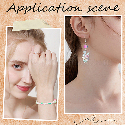 168шт 7 цвета бусины из полимерной глины ручной работы CLAY-SC0001-76-1