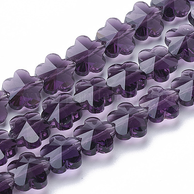 Прозрачные стеклянные бусины GLAA-Q066-10mm-C02-1