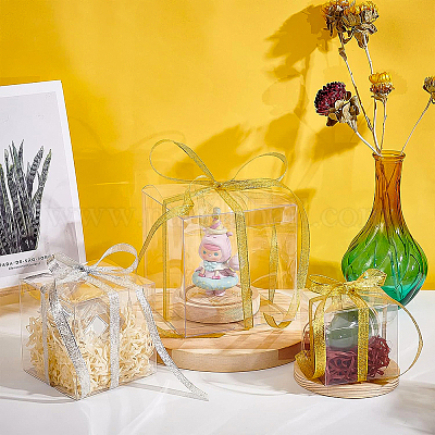 Прозрачная пластиковая ПВХ коробка подарочная упаковка CON-BC0006-13A-1