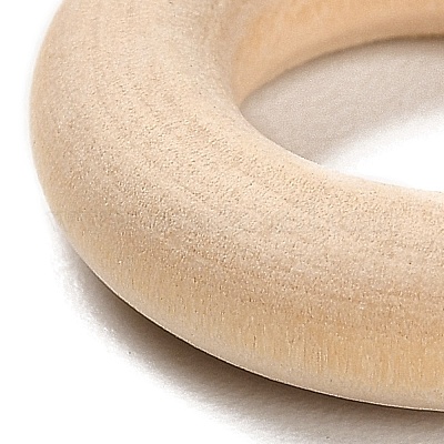 Unfinished Wood Linking Rings, Macrame Wooden Rings, Round, BurlyWood,  20x5mm, Inner Diameter: 10.5mm
