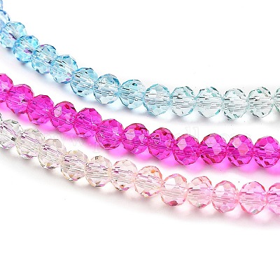 Прозрачные окрашенные стеклянные бусины DGLA-A034-T3mm-A14-1