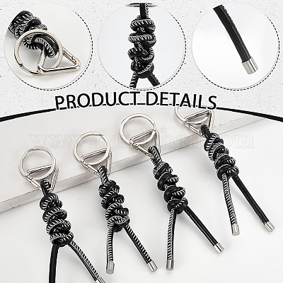 5шт pu с брелоком из сплава KEYC-GA0001-40-1