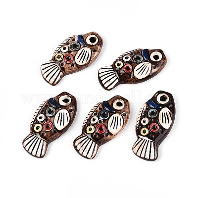 Ручной работы фарфора большие кулоны&nbsp;PORC-T133-34-1