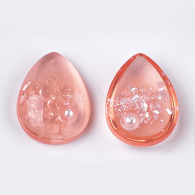 Кабошоны из полупрозрачной смолы CRES-T014-18B-1
