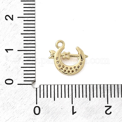 Латунные микро проложить кубического циркония подвески KK-A275-32G-1