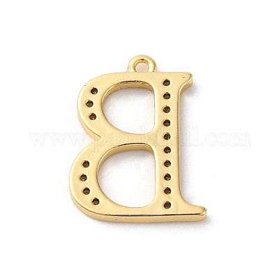 Подвеска из латуни с микропаве из кубического циркония KK-H449-76G-10-1