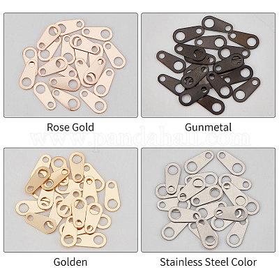 80 шт. 4-х цветные цепные петли из нержавеющей стали 304&nbsp;STAS-UN0030-86-1