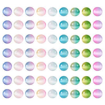 135 шт. 9-х цветные бусины кошачий глаз G-TA0002-48-1