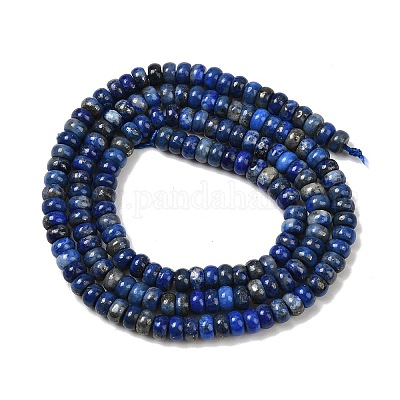 Нитки бусины из натурального ляписа-лазури G-K343-C51-01-1