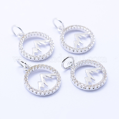 Латунные микро проложить кубического циркония подвески KK-P133-12P-NR-1