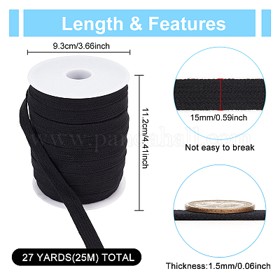 Плоский хлопковый полый шнур длиной 25 м. FIND-BC0004-16B-1