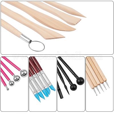 3 комплект 3 набора инструментов из глины для скульптуры в стиле TOOL-SZ0001-30-1