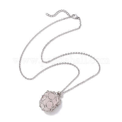 Не тускнеющие ожерелья из нержавеющей стали марки 304 NJEW-JN04712-02-1