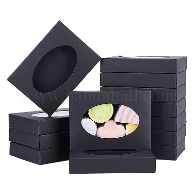 Прямоугольные складные креативные картонные коробки CON-WH0081-34B-1