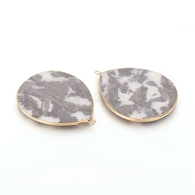 Естественно зебры яшмы подвески G-E526-01I-1