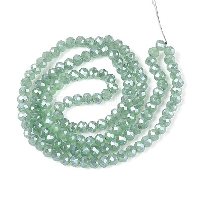 Гальванические стекляныне бусины EGLA-J025-F08-1