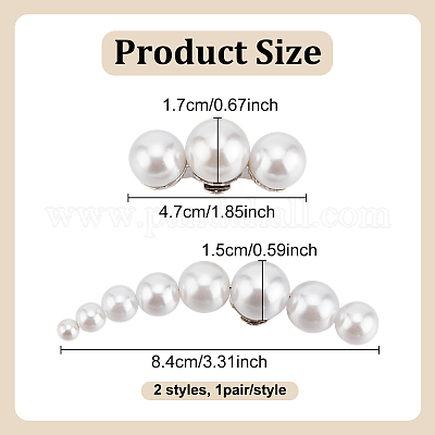 2 пара 2-х стилевых обувных пряжек из сплава FIND-GO0003-49-1