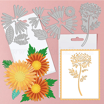 Flower-making Kit | Yellow Flower Diecuts | Flower Decorations |  Scrapbooking Flowers | Flower Diecuts for Cards | Paper Craft Flowers