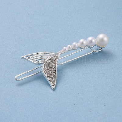 Заколки для волос со стразами из сплава PHAR-Z003-03S-1