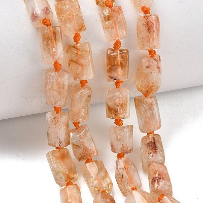 Природный цитрин бисер нитей&nbsp;G-C270-K13-1