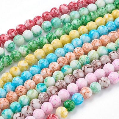 Chapelets de perles en verre&nbsp;LAMP-F014-C-10mm-1