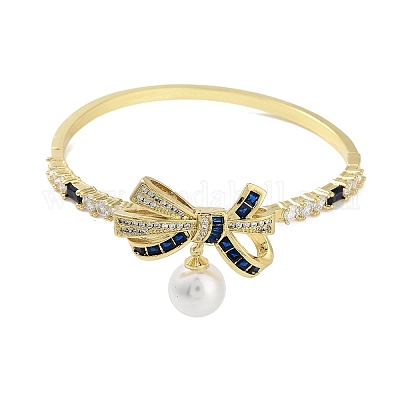 Браслеты из латуни с покрытием из латуни и циркония BJEW-R317-03G-02-1