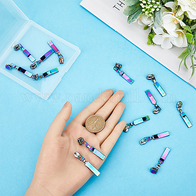 14 шт. прямоугольные сменные бегунки из цинкового сплава № 5 FIND-GF0005-70B-1