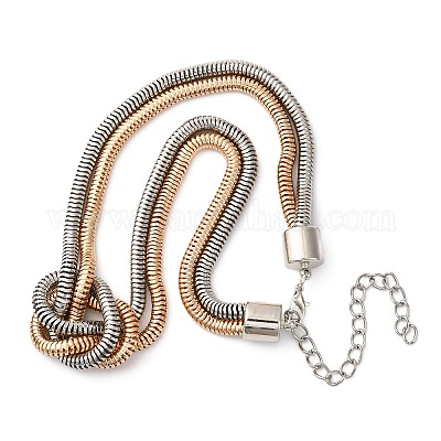 Ожерелья из железной змеиной цепи для женщин&nbsp;LS-NJEW-U046-01GP-1