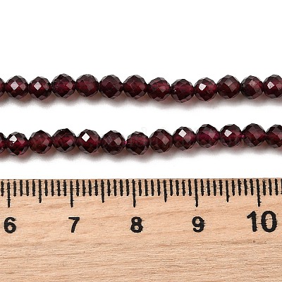 Гранат природный бисер нитей&nbsp;G-J376-36B-4mm-1