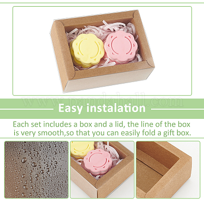 Складные ящики для бумаги с прозрачной пластиковой крышкой CON-WH0095-68B-01-1