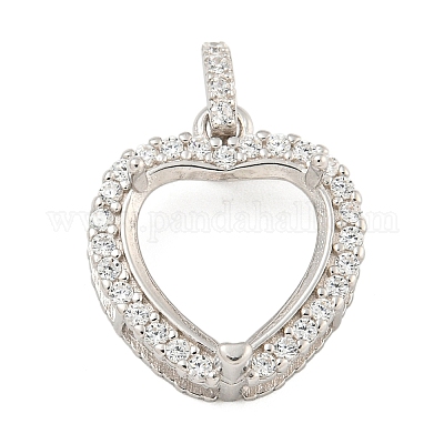 Сеттинги Серебряный кулон кабошон 925 стерлингов STER-B005-18P-1