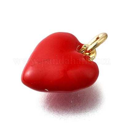 Латунные подвески из красной эмали KK-Z102-23G-05-1