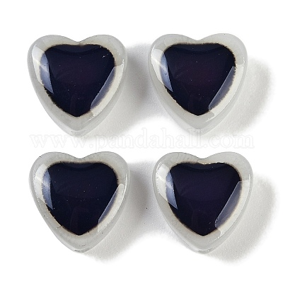 Двухцветные стеклянные бусины для настроения GLAA-Z007-10C-1