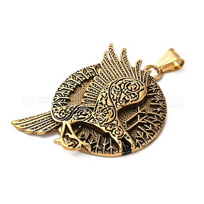 Ювелирные изделия викингов подвески из нержавеющей стали 304 STAS-Z067-02G-1