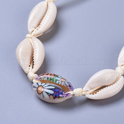 Регулируемые плетеные браслеты из бусин BJEW-JB04272-1