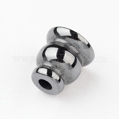 Гладкая гальванических немагнитная синтетический гематит буддийские шарики G-I175-33-1