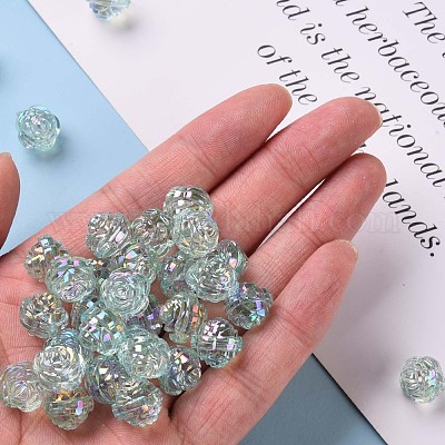 Прозрачные акриловые бусины TACR-S154-33C-754-1