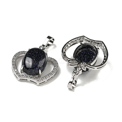 Смешанные натуральные и синтетические драгоценные камни с подвесками из прозрачного кубического циркония G-G133-03P-1