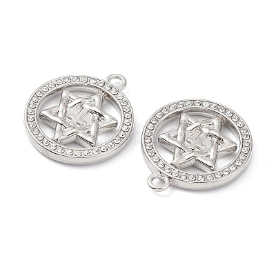 Подвески из сплава и страза ALRI-O025-02P-1