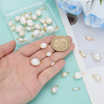 40шт 4 стиля подвески из натурального культивированного пресноводного жемчуга PALLOY-ME00011-1