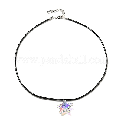 Воском ожерелья шнура NJEW-P310-08P-1