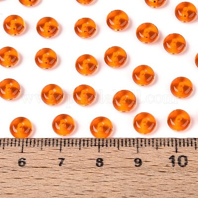 Стеклянные бусины прозрачных цветов SEED-N007-39A-06-1