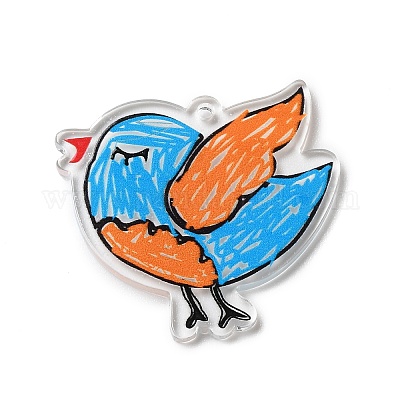 Полупрозрачные подвески из смолы космической тематики RESI-K019-11D-1