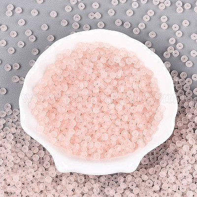 Прозрачные матовые цветные стеклянные бусины SEED-T007-12M-1