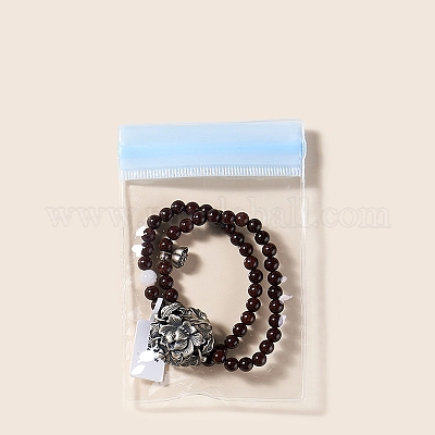 Прозрачные ПВХ-пакеты для ювелирных изделий с застежкой-молнией PW-WG9B053-18-1