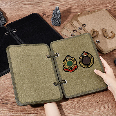 3 комплект 3-х цветных бархатных значков для нарукавных повязок на стенде AJEW-NB0005-55-1