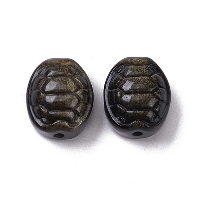 Натуральный золотистый блеск обсидиан G-B019-01B-1