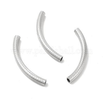 Не тускнеющие текстурированные трубчатые бусины из нержавеющей стали 304 STAS-P319-42P-1